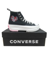 Converse Run Star Hike HI &quot;Love&quot; Sneakers Womens Size 9.5 Black Red NEW ... - £80.08 GBP