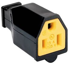 Pass &amp; Seymour SA993BKCC10 15-Amp 125-Volt Straight Blade Connector, Black - $16.79