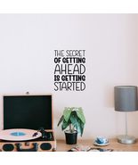 The Secret of Getting Ahead is Getting Started Vinyl Decal Sticker Custo... - £7.77 GBP