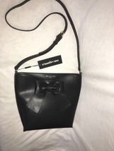 KARL LAGERFELD Black Bow Accent Crossbody Shoulder Bag Purse NEW - £140.80 GBP
