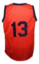 Rucker #13 retro Vintage Basketball Jersey New Sewn Orange Any Size image 2