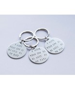 Valentine gift for him keychain, hand stamped keyring I hope your day is... - £20.78 GBP