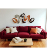 Abstract Wall Sculpture, Contemporary Modern wall art, wood wall art 47x19 ART69 - $247.49