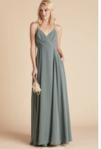 Birdy Grey KAIA DRESS CHIFFON SEA GLASS Wedding Bridesmaid Small NEW NWT - $399.22 MXN