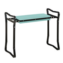 Outsunny Padded Foldable Garden Kneeler Seat Bench Stool Green - $1,312.84 MXN