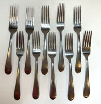 Pfaltzgraff SALISBURY Satin Dinner Forks Lot 11 Stainless 18/0 Replacement - $19.99