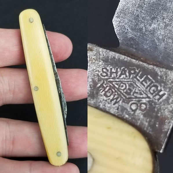 rare vintage pocket knife SHAPLEIGH HDWE CO. ST LOUIS MO celluloid Diamo... - $44.99