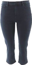 NYDJ Cool Embrace Dbl Snap w/Side Slits Nautilus Capri Denim Jeans Size ... - £60.28 GBP