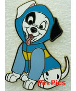 Disney Dogs and Cats 101 Dalmatians Puppy Lucky in a Blue Raincoat pin - £10.87 GBP
