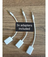 (3x) 3.5mm Male Audio AUX Jack to USB 2.0 Type A Female OTG Converter Ad... - $4.78 CAD