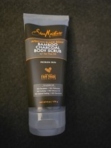 Shea Moisture African Black Soap Bamboo Charcoal Body Scrub 6 oz. (N010) - £11.65 GBP
