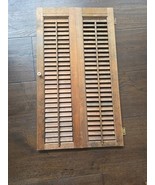 Vintage/Pre-Owned*Wood/Wooden Interior Window Shutter w/Working Slats*31... - $455.66 MXN
