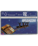 Phonecard Collector Belgacom Christmas Reindeer Telecard RTT Telefonkarte - £3.92 GBP