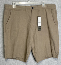 Jachs New York Men&#39;s Bleecker Fit Casually Tailored Tan Beige Shorts Size 36 - £11.98 GBP