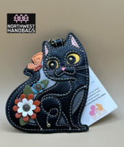 BLACK CAT CHALA PAL KEY FOB COIN PURSE KEYCHAIN - $343.11 MXN