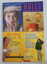 4 LOUIS SACHAR Chapter Books Lot Holes, Sideways Arithmetic from Wayside School - $9.99