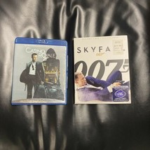 Casino Royale &amp; Skyfall (Blu-ray/DVD, 2013) 007 James Bond Daniel Craig Mendes - £6.97 GBP