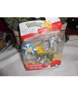 NEW Pokemon Battle Figure Set of 3 - Squirtle + Boltund + Machop collect... - $14.84