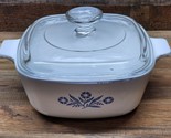 Vintage Corning Ware Blue Cornflower P-1½-B 1.5 Quart Baking Dish With L... - $33.29