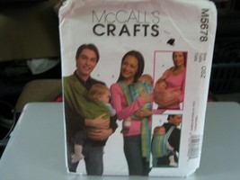 McCall&#39;s M5678 Baby Infant Carriers Pattern - Size S/M/L - £6.81 GBP