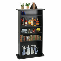 Dvd Cd Multimedia Cabinet Storage Adjustable 5 Layers Book Shelf Media T... - £51.63 GBP