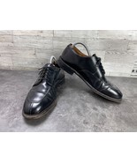 Johnston &amp; Murphy Optima Oxford Men 8.5D Shoes Black Leather Apron Split... - €29,40 EUR