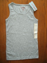 NEW Girls sz 6/6x sleeveless gray tank top shirt Cat &amp; Jack cotton blend - £3.10 GBP