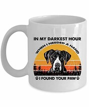 When I Needed A Hand I Found Your Paw Great Dane Dog Coffee Mug 11oz Cer... - $16.78