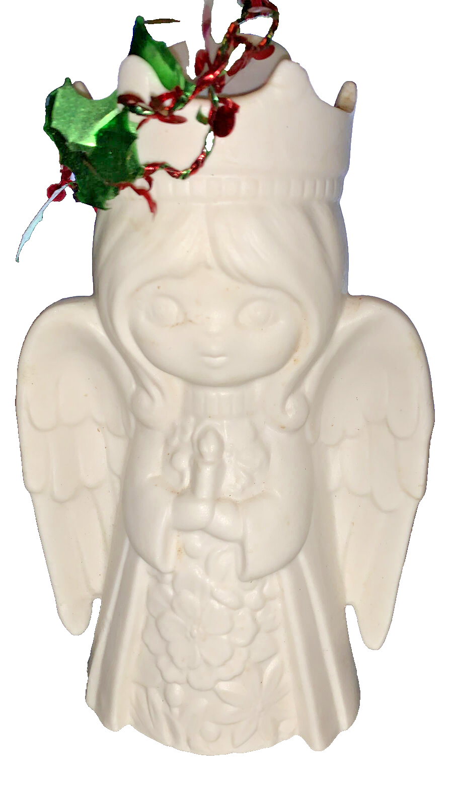 Holiday Time Angel With Candle Light  For Christmas - $9.78