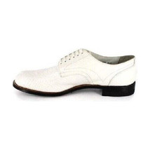 Madison Stacy Adams Mens Shoes Anaconda Leather White 00055-100 image 4
