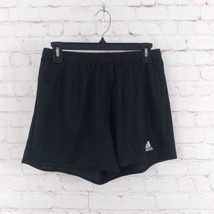 Adidas Shorts Womens Medium Black Elastice Waist Drawstring Athletic - $17.99