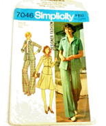 Vintage Sewing Pattern Simplicity #7046 Misses Shirt Jacket Pants Skirt - £4.66 GBP