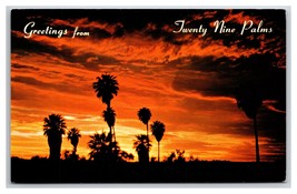 Sunset View Greetings Twenty Nine Palms California CA UNP Chrome Postcard K18 - $3.91