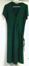 Adore Me Women&#39;s Robe Solid Pattern Soft Cozy Robe Green Size Large - $9.49