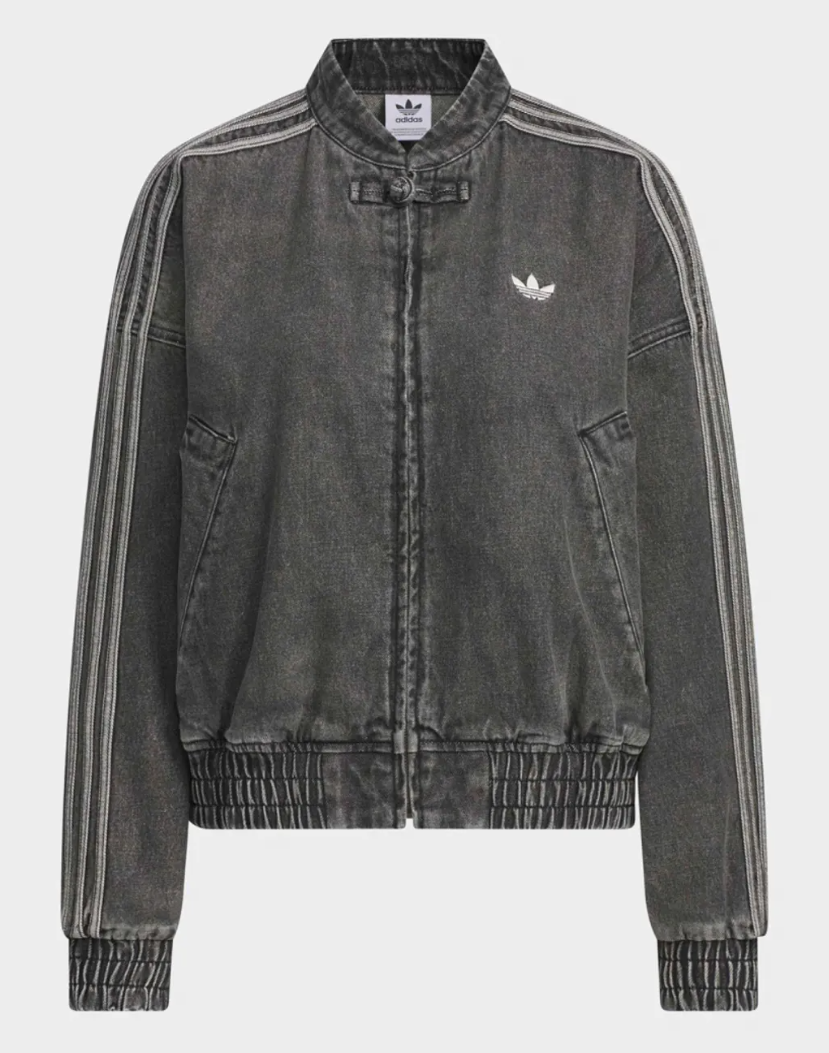 Denim Originals China Collar Track Top Women Lifestyle Jacket AsiaFit NW... - $221.31