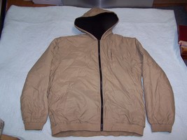  BB DAKOTA Mens Khaki Color Hooded Full Zip Fleece Lined Jacket Size 3X - $74.99