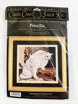 Cross My Heart Priscilla Cat Looking  In Mirror Classic Cross Stitch Kit New - £15.42 GBP