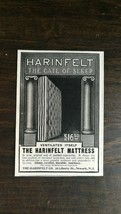 Vintage 1909 Harinfelt Mattress The Gate of Sleep Original Ad 721 - $6.64