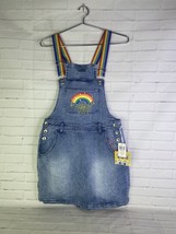 Spongebob Squarepants Skirtall Denim Overall Dress Pride Womens Juniors Size S - £36.00 GBP