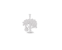 ADIRFINE 925 Solid Sterling Silver Cubic Zirconia Money Tree Charm - £80.24 GBP