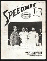 Cajon Speedway Stock Car Race Program 5/13/1978-County Stadium at Gillespie-G... - £36.05 GBP