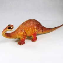 Brontosaurus Dinosaur Figure Vintage Hong Kong Vinyl Prehistoric Animal Toy - $24.70