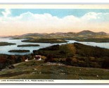 Lake Winnepesaukee From Meredith Neck New Hampshire NH UNP WB Postcard H20 - $2.92