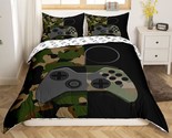 Gamer Bedding Set Teens Boys Camouflage Gamepad Printed Comforter Cover ... - $69.99
