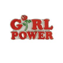 GIRL POWER PIN 1.5&quot; Feminist Female Empowerment Women&#39;s Rights Lapel Jac... - $11.08 CAD