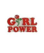 GIRL POWER PIN 1.5&quot; Feminist Female Empowerment Women&#39;s Rights Lapel Jac... - $11.00 CAD