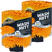 Microfiber Car Wash Mitt, Car Wash Glove for Clean Cars, Trucks, Motorcycles, 2  - £15.92 GBP