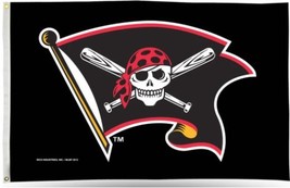 Pittsburgh Pirates Jolly Roger US Flag 3X5Ft Banner USA Polyester - $16.00