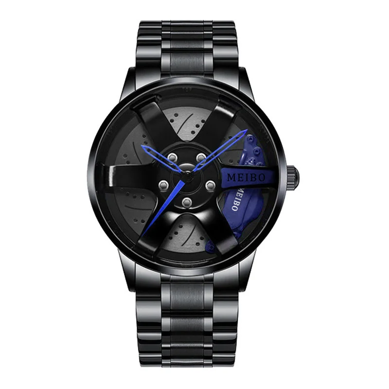  Automatic Electroplated Car Steering Wheel Non-Mechanical Sports Watch #15 - €13,88 EUR
