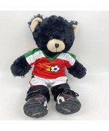 Teddy Bear Soccer Player Plush BAB Black Uniform Cleats #97 Stuffed Anim... - £18.68 GBP
